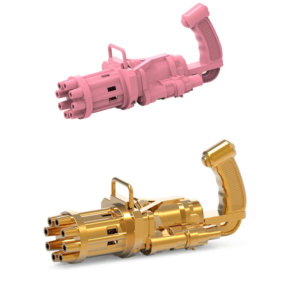 Electric Guns Toy Blowing Blaster Soap Outdoor Games Summer Party Portable Blower Water Pistola de burbujas Gatling Bubble Gun