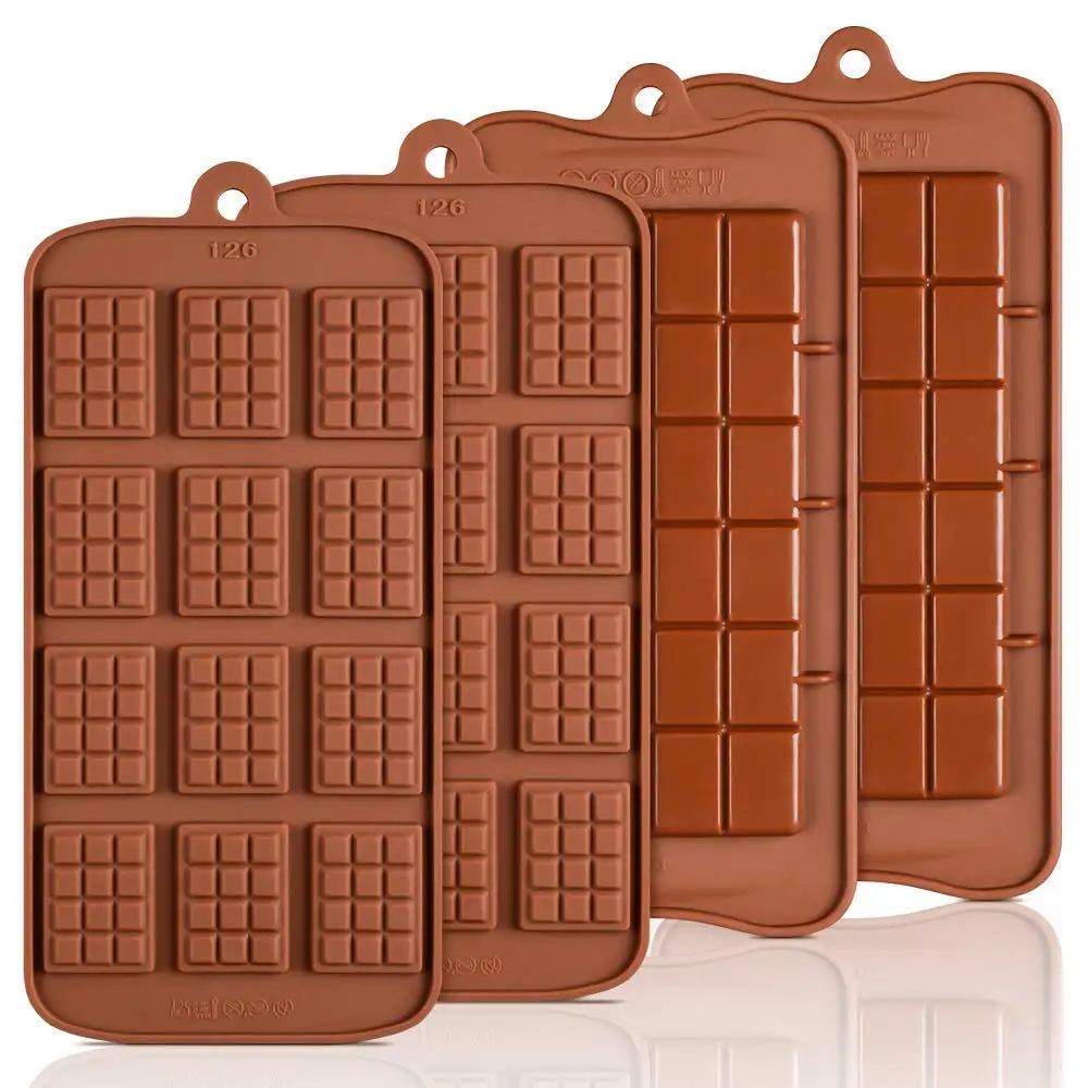 Silicone Break Apart Molds Candy Protein and Engery Bar Reposteria Moldes Para Chocolates En Barra