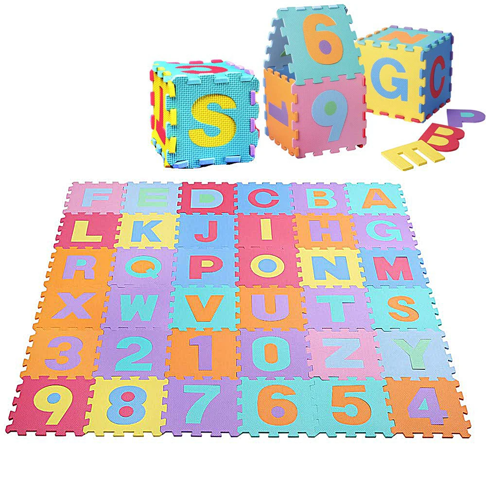 Number letter Pattern Baby Play Mat Puzzle Toys For Kids Children EVA Foam Yoga Crawling Mats Floor