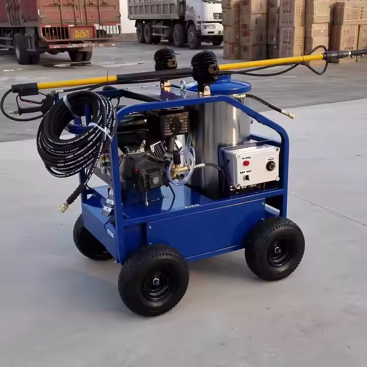 5000psi бензиновый двигатель горячей воды высокого давления Мойка с фарами