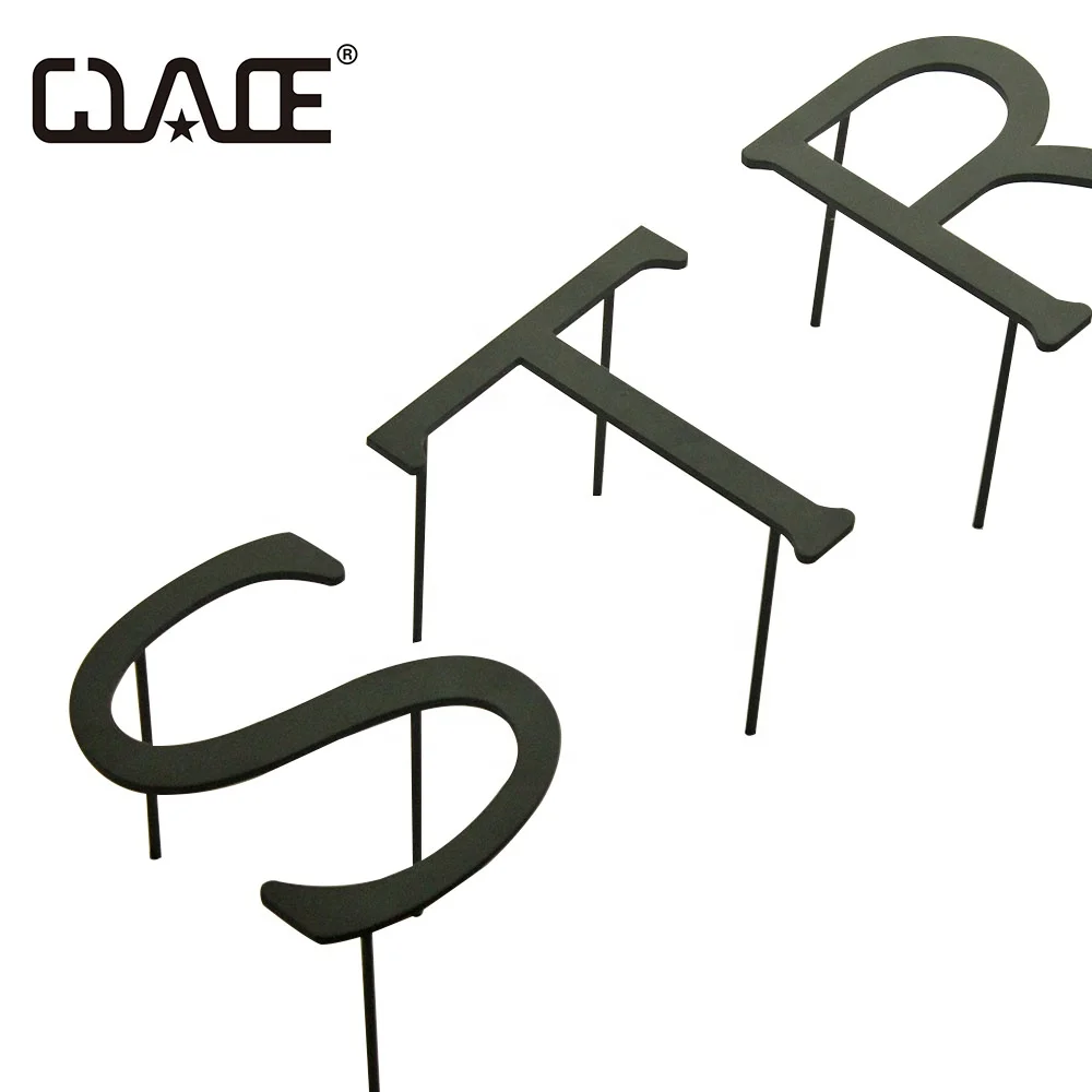 
 Небольшие металлические цифры и буквы из нержавеющей стали на заказ  