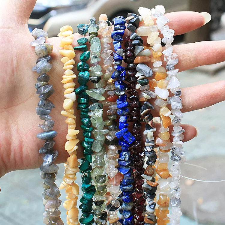 Chip Stone Gravel 5-8mm Rubble Stone Gemstone Beads Irregular Crushed Stone Wholesale Loose Gemstone Beads For Jewelry Making