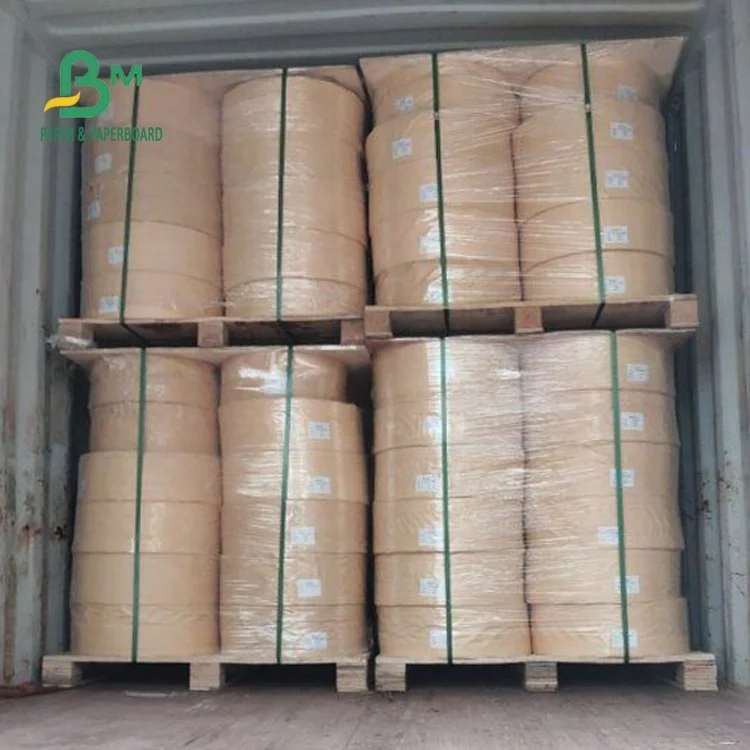 Biodegradable Size 15mm 60gsm colored straw paper roll for making straw