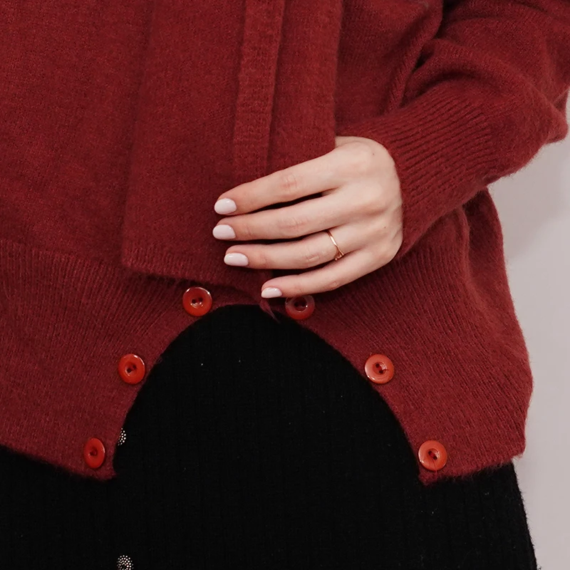 2021 autumn sweaters custom logo womens knit colour hoodie sweater
