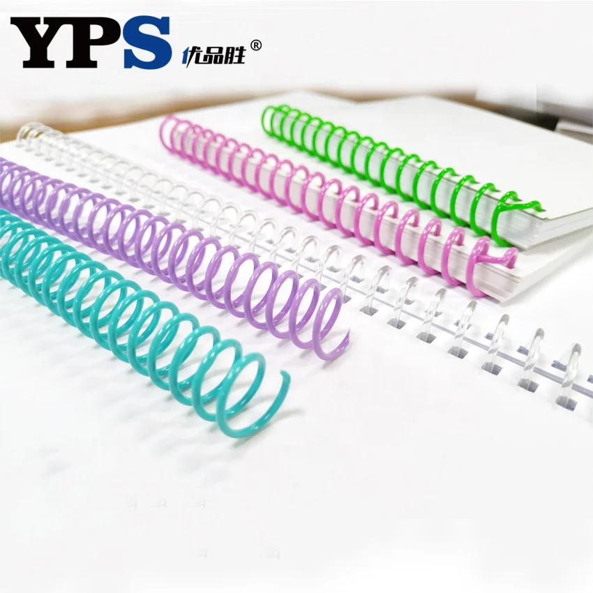 PET or PVC Material Purple Color Plastic Spiral Spring Binding Coil