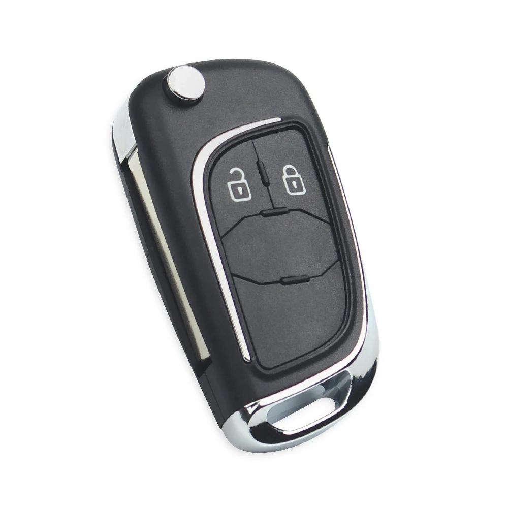 Модифицированный откидной автомобильный ключ KEYYOU корпус дистанционного управления для Chevrolet Cruze Epica Lova Camaro Impala 2 кнопки лезвие