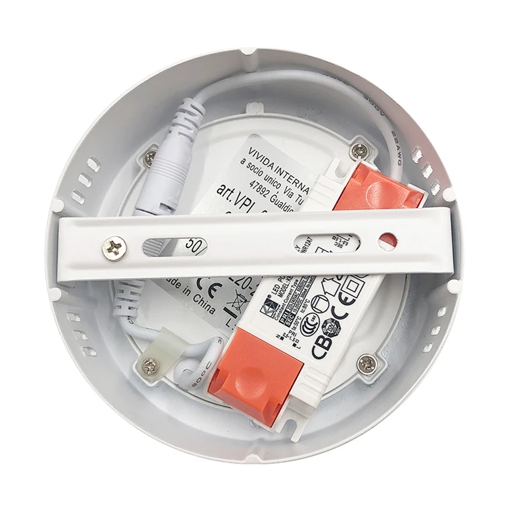 Factory price CE RoHS white indoor round 120mm 170mm diameter surface mount recessed 6W 12W 18W 24w led panel light