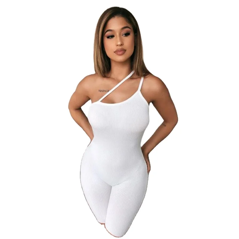 Лидер продаж 2020 Amazon, пикантные спортивные Леггинсы на одно плечо wisp, женские комбинезоны и комбинезоны