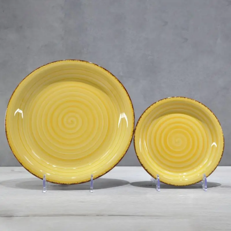 Sample Available Wholesale Stoneware Handpainted Dinner Bowl Set Dinnerware Sets Luxury Ceramic Tableware Set