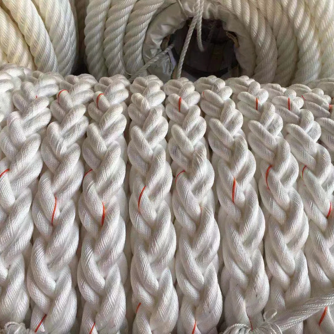 Manufacturer Wholesale Customized 24mm 8 Strands Polypropylene Filament Mooring Ropes For Shipbuilding