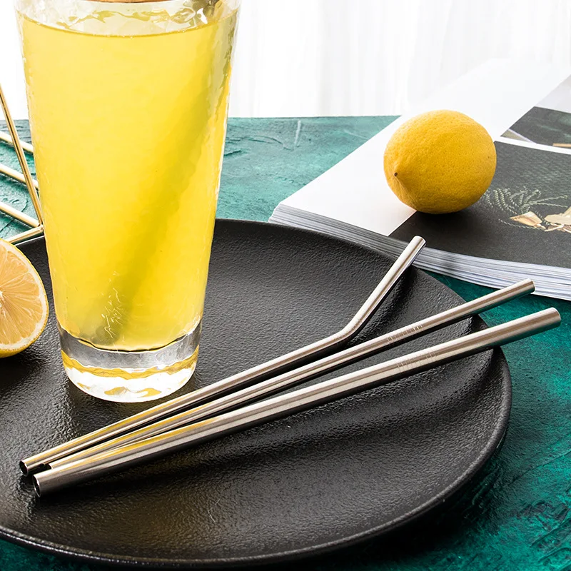 Wholesale Bar Accessories ECO Friendly Stainless Steel Straw With Logo, Top Seller 2019 Machine Make Drinking Straw