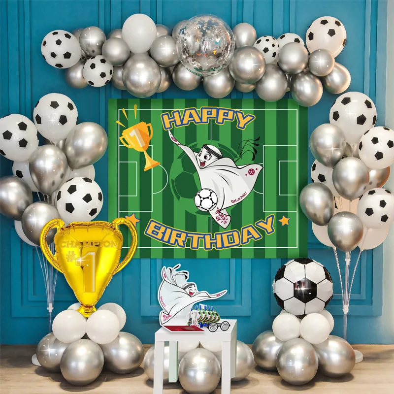 TLX 11 Years Football Sports Themed Decorations Championship Latex Foil Party Balloons Arch Kit Balloon Birthday Decorations