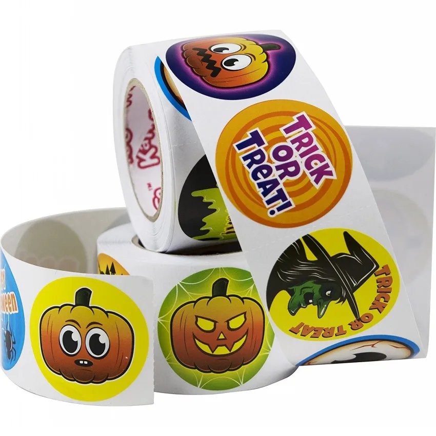 Custom Adhesive Printing Round Label Stickers, Circle Waterproof Vinyl Sticker Roll Private Label Logo Stickers.