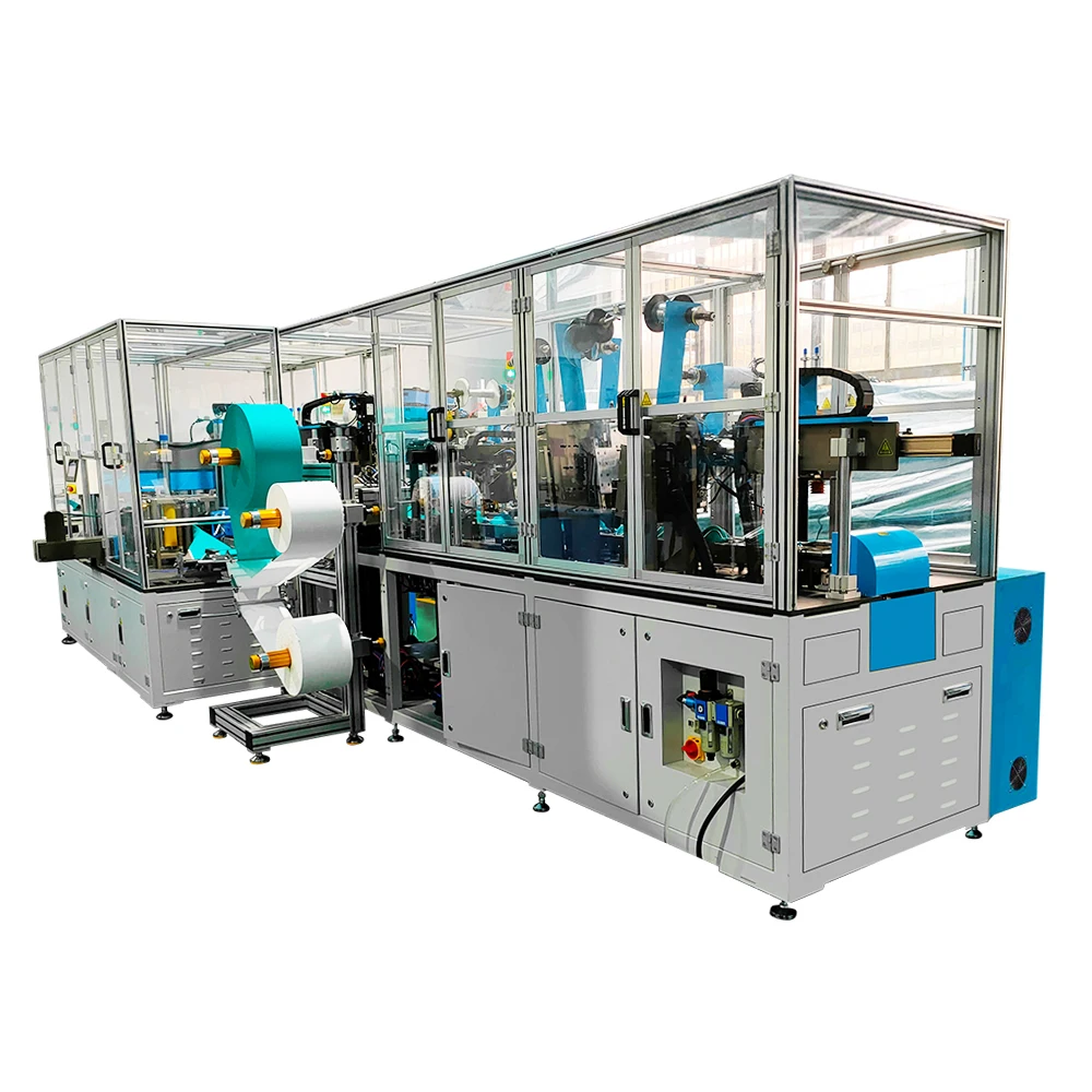 High Speed Auto n95 stapled cup  mask making machine,ffp2 dust respirator mask production line,ffp3 respirator mask machine