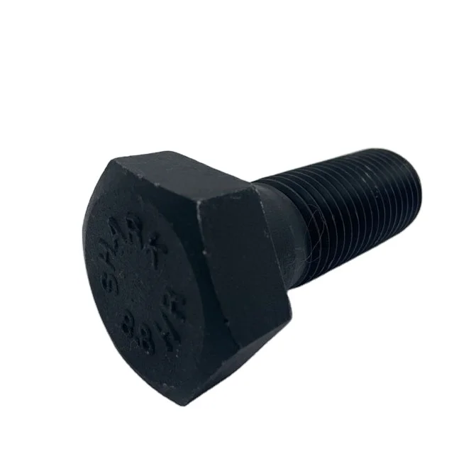 Galvanized steel hexagonal bolt DIN933 bolts and nuts M4 M6 M8 8.8 M12 M16 M18 M20 M24 in stock