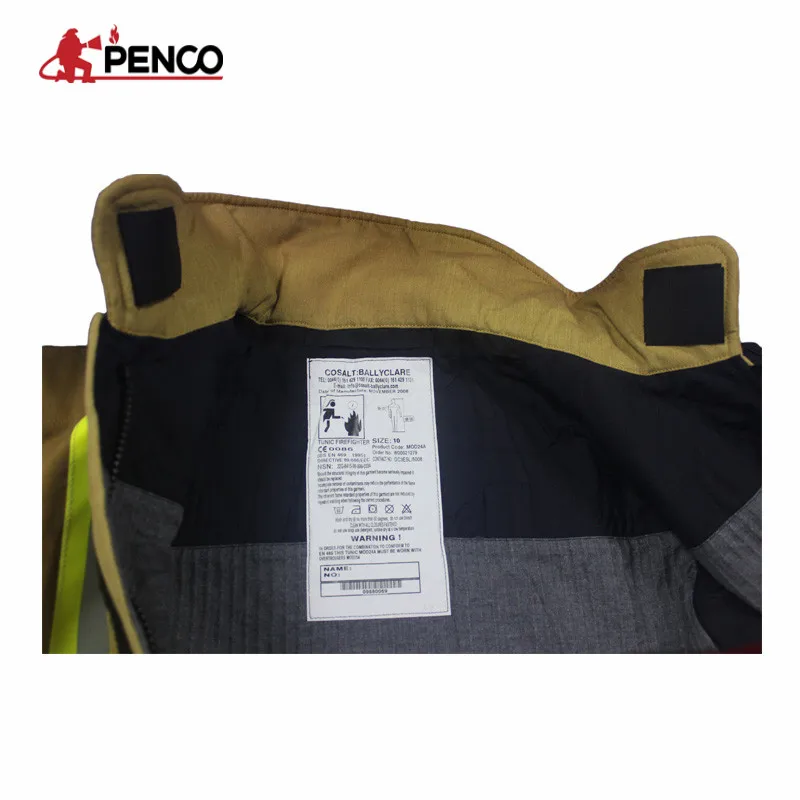 NFPA  STANDARD EN469 Approved Fire Fighting Clothing fireman suit turnout gear for firefighter