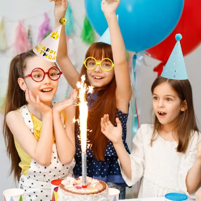 Birthday Party Supplier Baby Shower Decorations Disposable Party Paper Happy Birthday Hat For Children