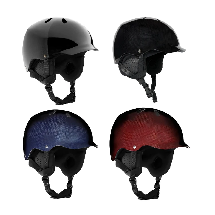 New arrival winter hot sale product High quality hard Carbon Fiber Helmet for snow sport skiing snowboard ski