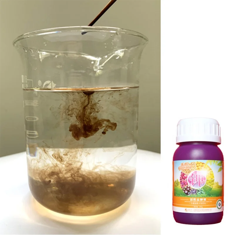 Органическое удобрение гуминовой кислоты, водорастворимое сельскохозяйственное жидкое удобрение гуминовой кислоты Green Joy, Китай, заводская цена