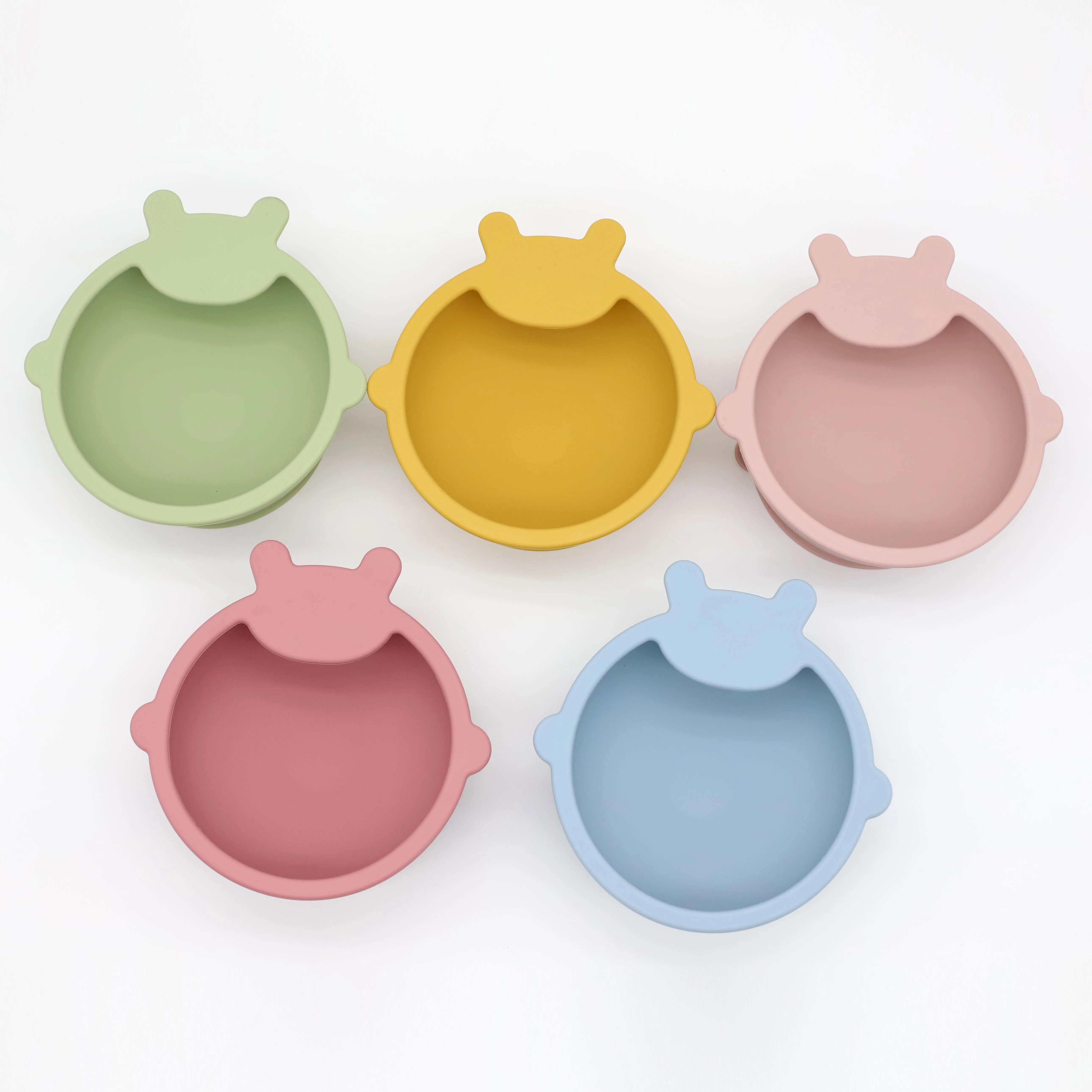 Suction Cup Fixing Feeding Dinner Bowls silicone baby suction cup baby feeding bowl