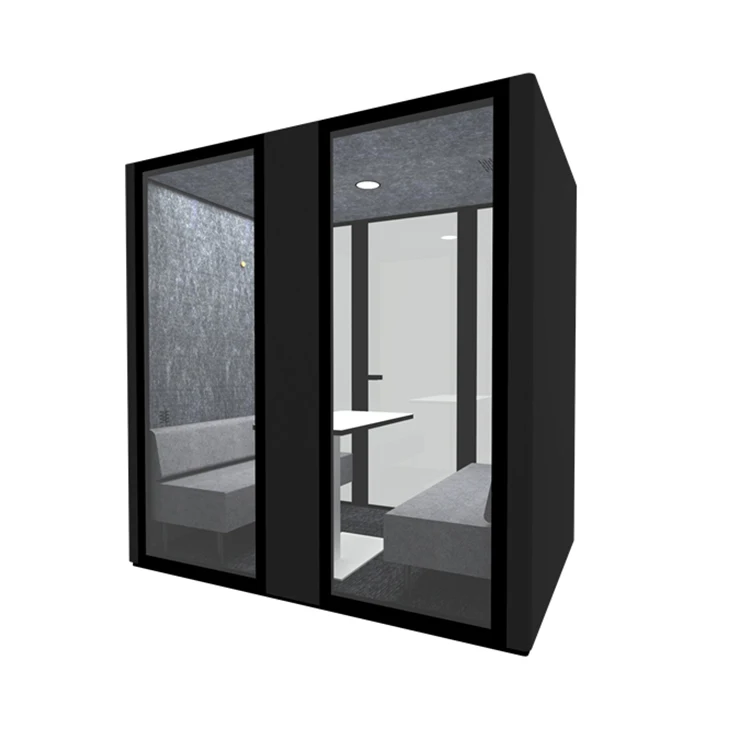 Open Acoustic Phone Booth Photo Studio Kiosk Housing Soundproof Vocal Room Portable Recording Music Hood Office Table Pod
