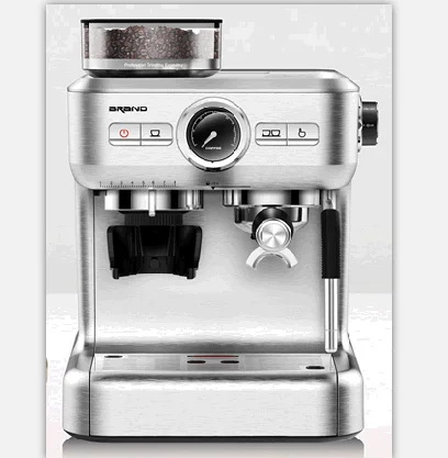 Professional High Pressure Espresso Coffee Maker with Built-in Grinder Commercial Espresso Coffee Machine