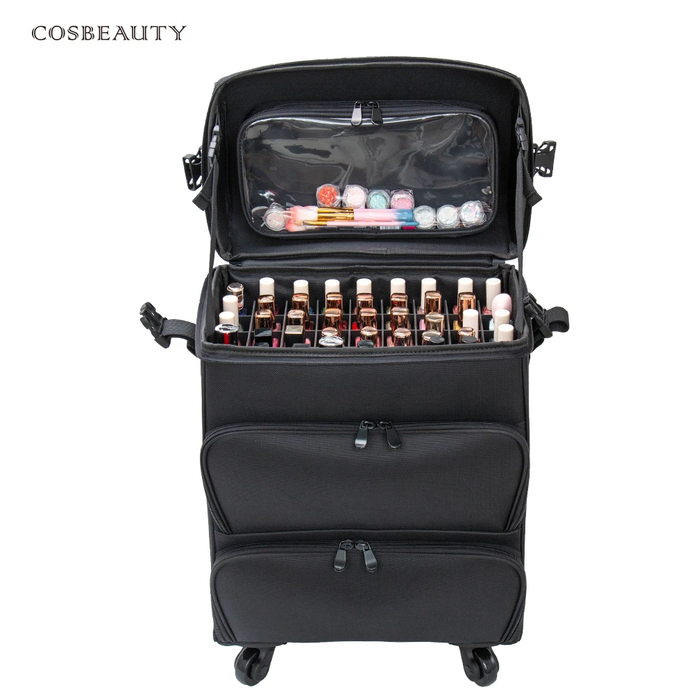 Nail Polish Bag Travel Organizer Nail Tech Storage Case for Gel Manicure Supply Nail Art Kit Accessories