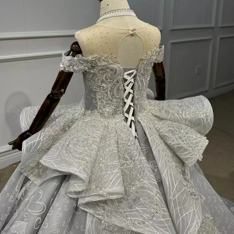 QUEENSGOWN Latest Party Wear Dresses for Litte Girls Little Girls Birthday Gowns Flower Girl Dresses for Wedding