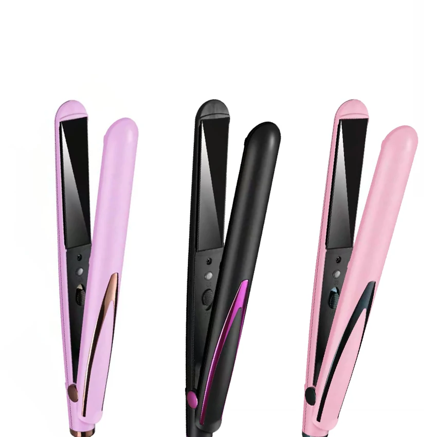 professional flat iron wholesale private label hair straightener titanium flat irons