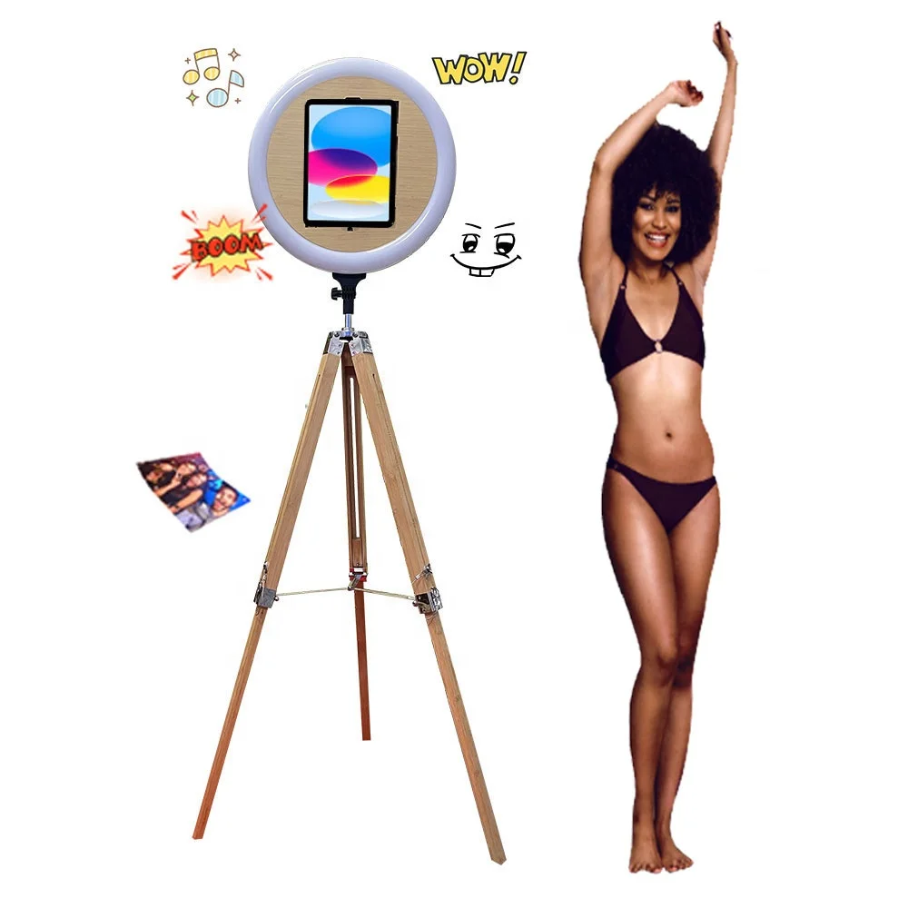IPad фотобудка для свадебной вечеринки разделительная станция с дистанционным управлением вращающаяся кольцевая будка iPad Selfie
