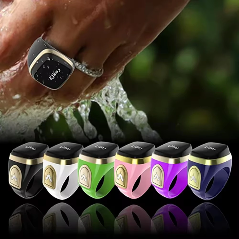 OEM high quality factory direct sale waterproof display bluetooth charging digital finger led ring