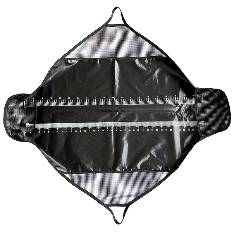 WEIHE OEM fish lifting mat with ruler fish length measure mat fishing gear fishing unhooking mat measuring sling fish bags pesca