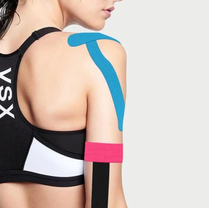 Кинезиологическая лента, самоклеящаяся лента для восстановления мышц при атлетике, медицинские наколенники для облегчения боли в мышцах, защита колена