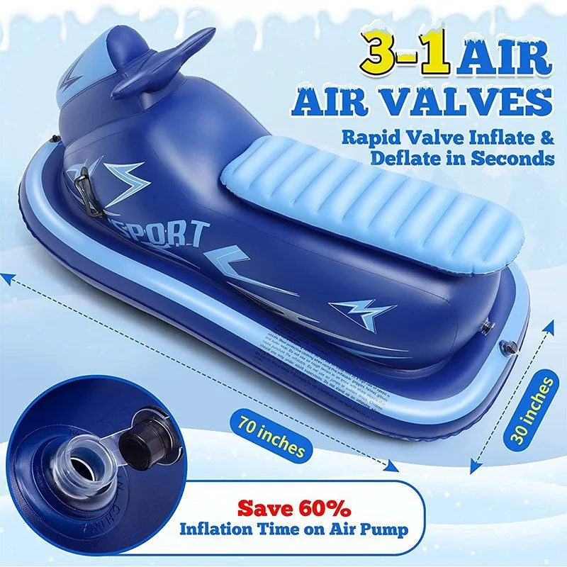 Manufacturer supplies cold-resistant PVC inflatable ski motorboats