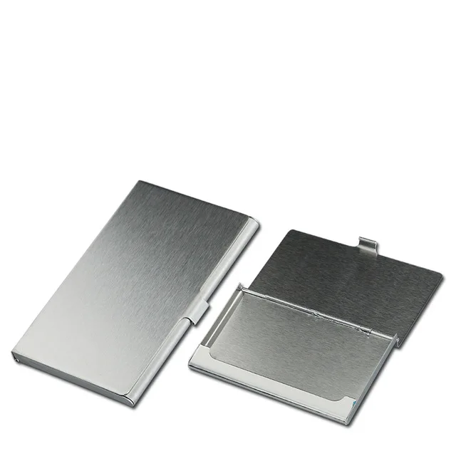 Wholesale Hot Sale Cardholder Various Styles Blank Metal Card Case Stainless Steel Bank Cards Box Name ID Business Card Holder