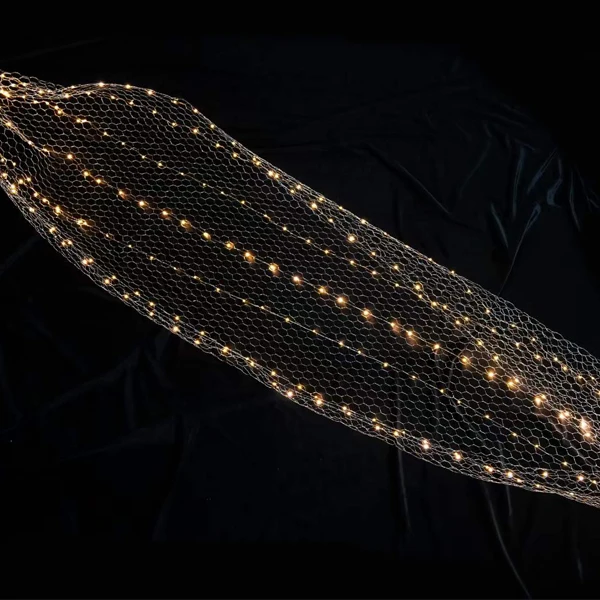 Wave Ceiling Beaded LED curtain for Party Wedding Decoration