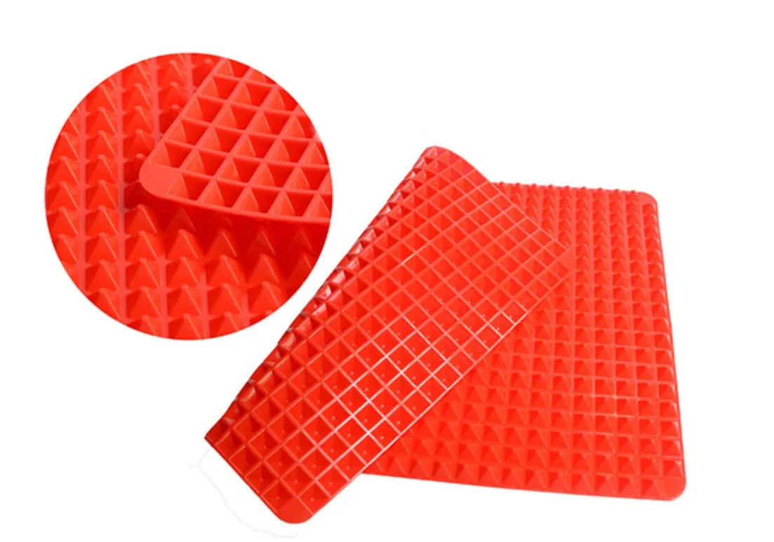 
Pyramid silicone BBQ pad multi-functional baking tray mat 