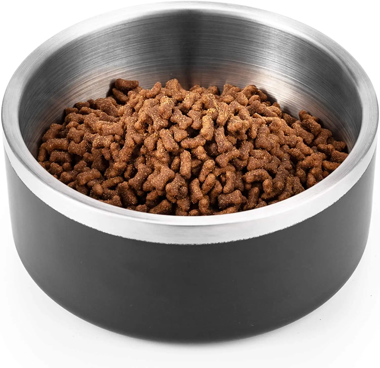 hot selling custom 32oz 64oz double wall stainless steel food feeding pet dog bowl
