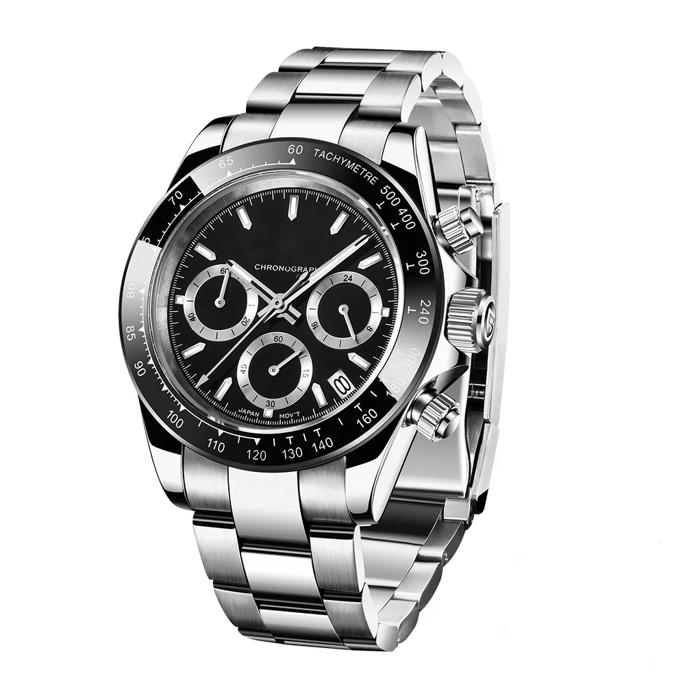 Hot sale Famous Luxury Brand Watch Stainless Steel Sapphire Depth 4130 Movement Automatic Mechanical Watch For Men