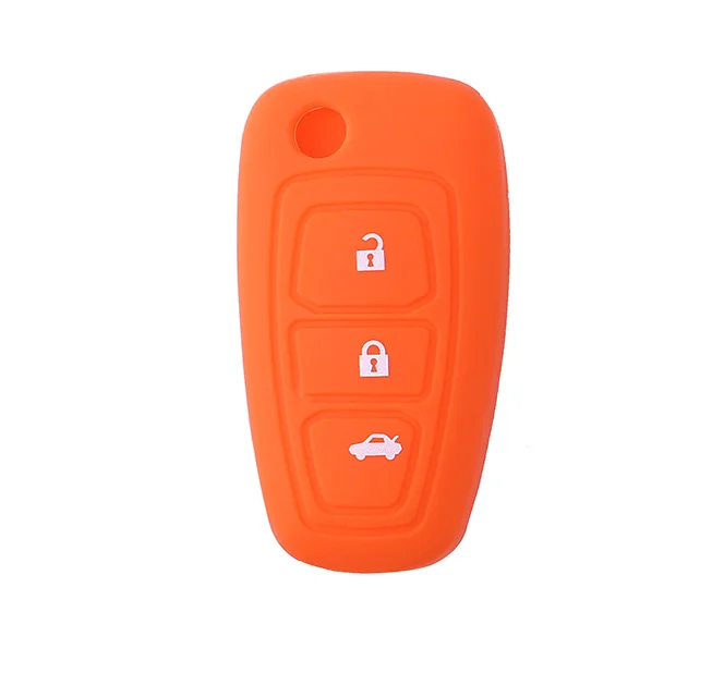 Wholesale Colorful Custom Skin friendly Soft Silicone Car key case for vehicle remote key durable protector cover