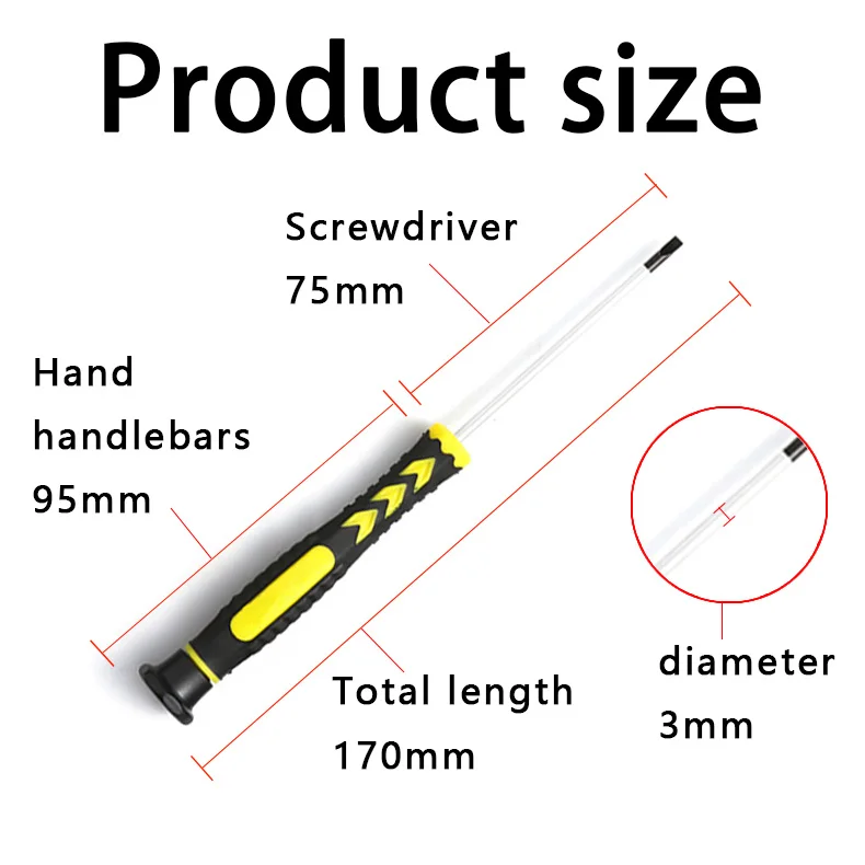 Магнитная отвертка многофункциональная мини-отвертка Phillips Torx SL2.5 SL3.0 PH00