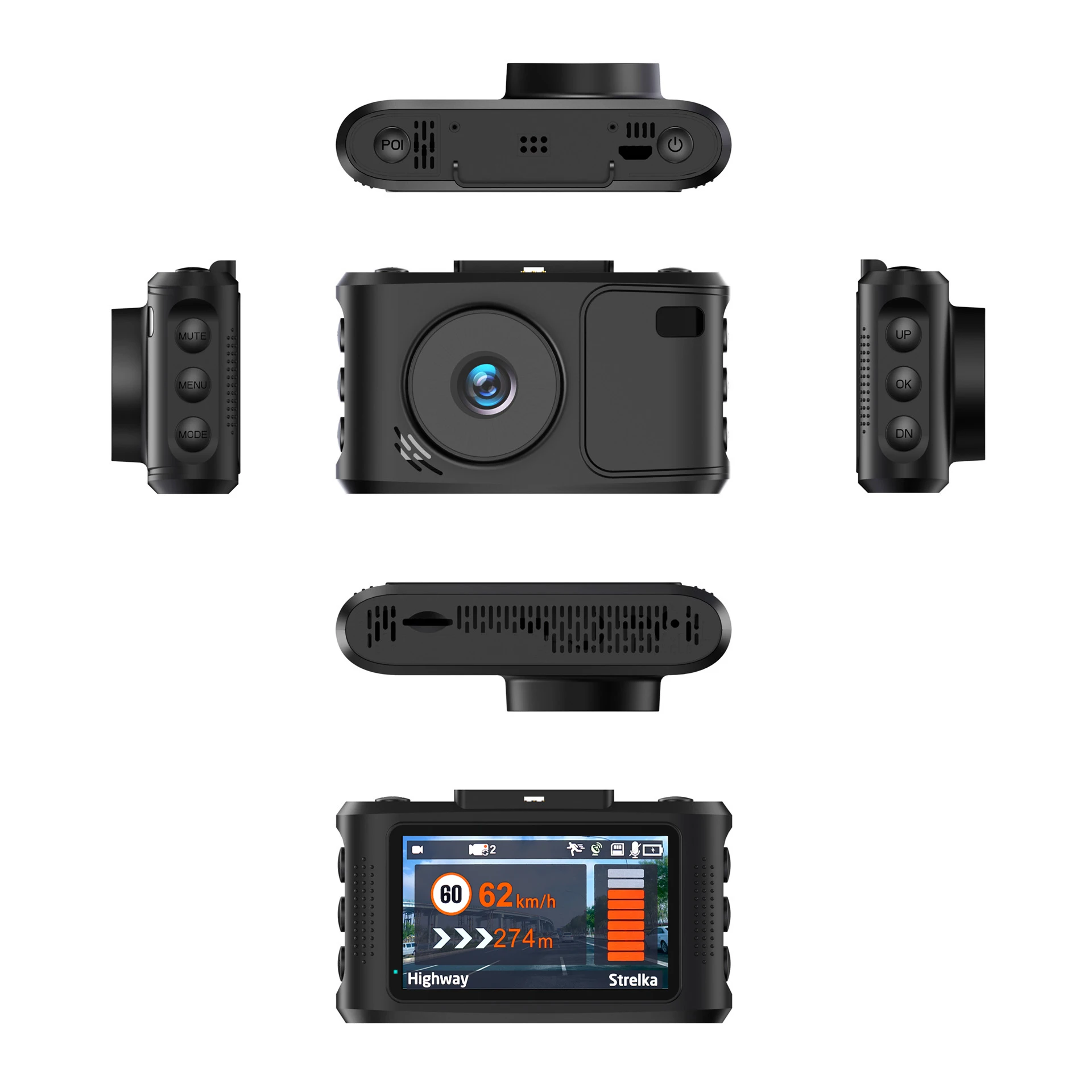 FCWS radar 3.0 HD Car Dash Camera Early Warning DVR GPS Signature Radar Detector