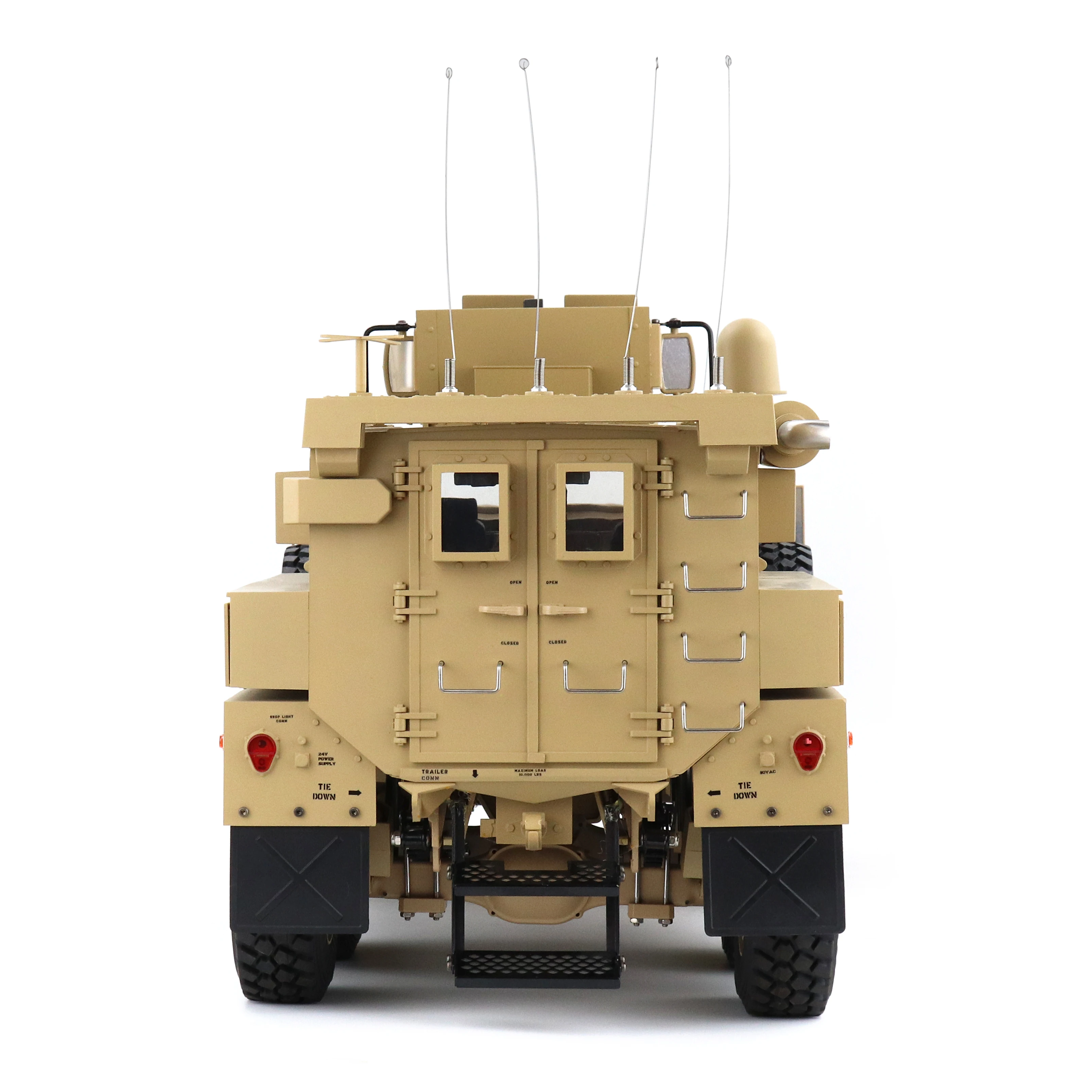 HG-P602Pro Explosion Proof Truck 2.4G 16CH 1:12 Large 6x6 U.S Armored MRAP Vehicle(High Version)