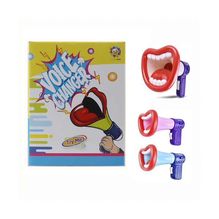 Child Sound Recording Speaker Sound Effects Big Red Lips Megaphone Voice Changer Joke Toy