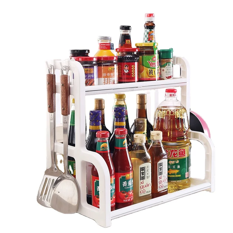 hot sell export plastic spice rack with for kitchen