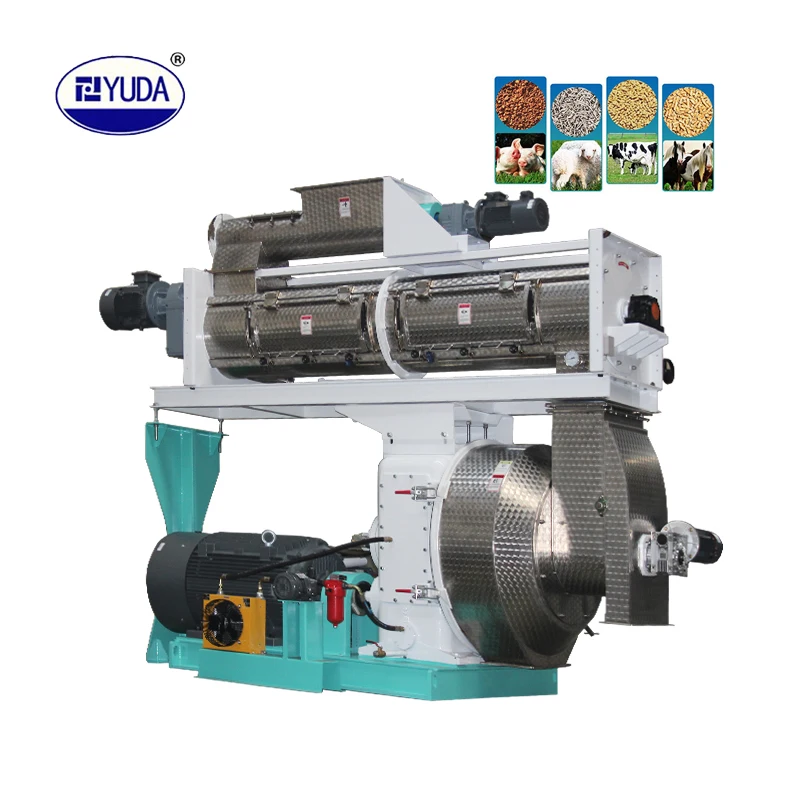 YUDA Best Selling Cattle Feed Manufacturing Process Feed Pelletizer Machine