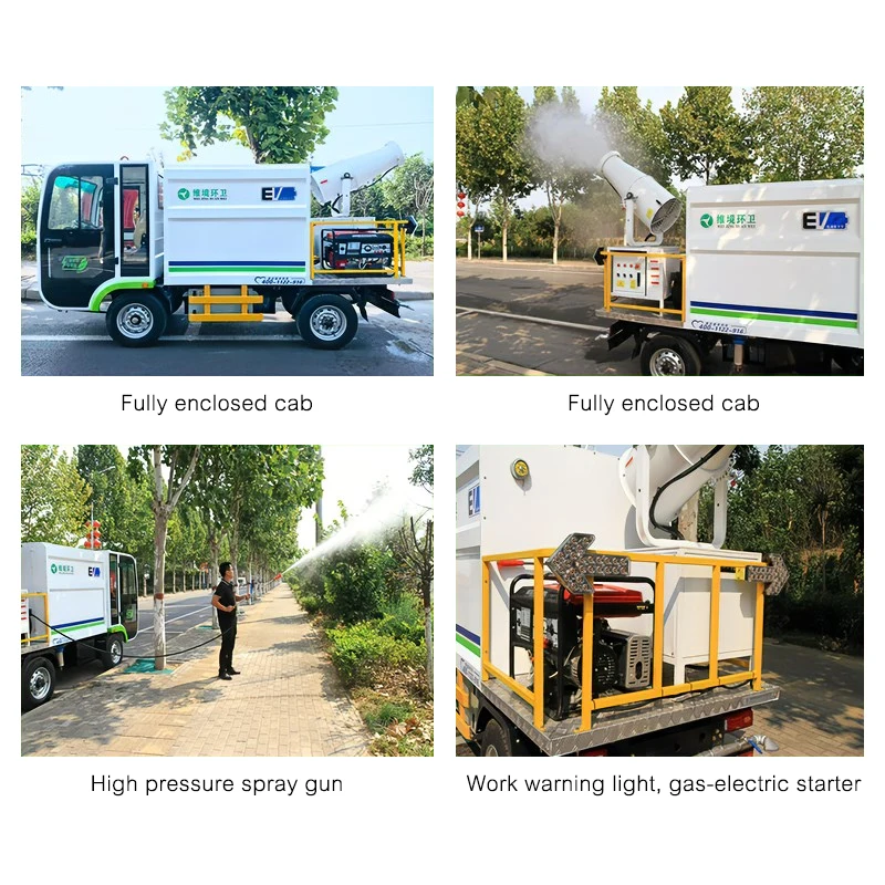 Fog Cannon Dust Suppression Vehicle Water Tank Street Green Garden Fire Truck Water Cannon Tank Sale