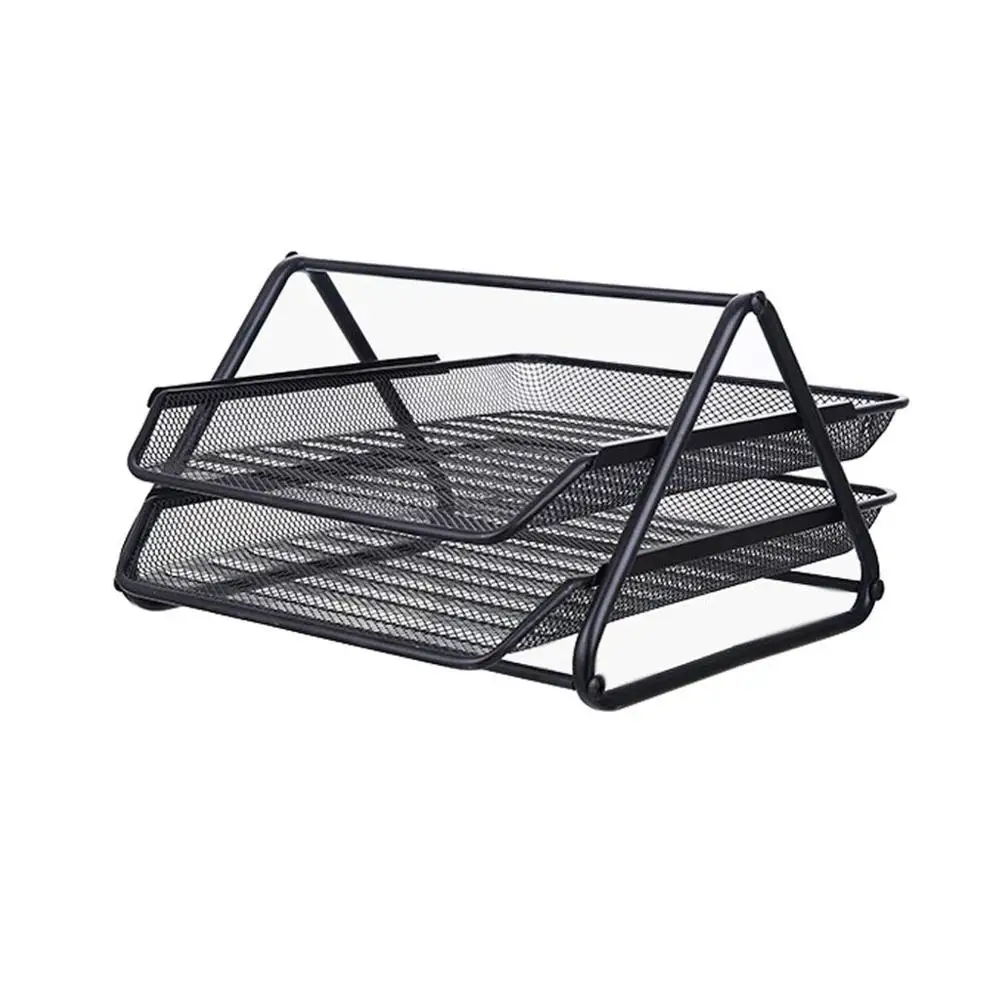 
Steel Mesh office 2 tiers document tray holder 