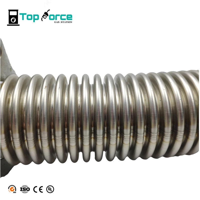 
Flexible pipe for fuel dispensers bellow pipe Steel Fuel Dispenser Corrugate Pipe 