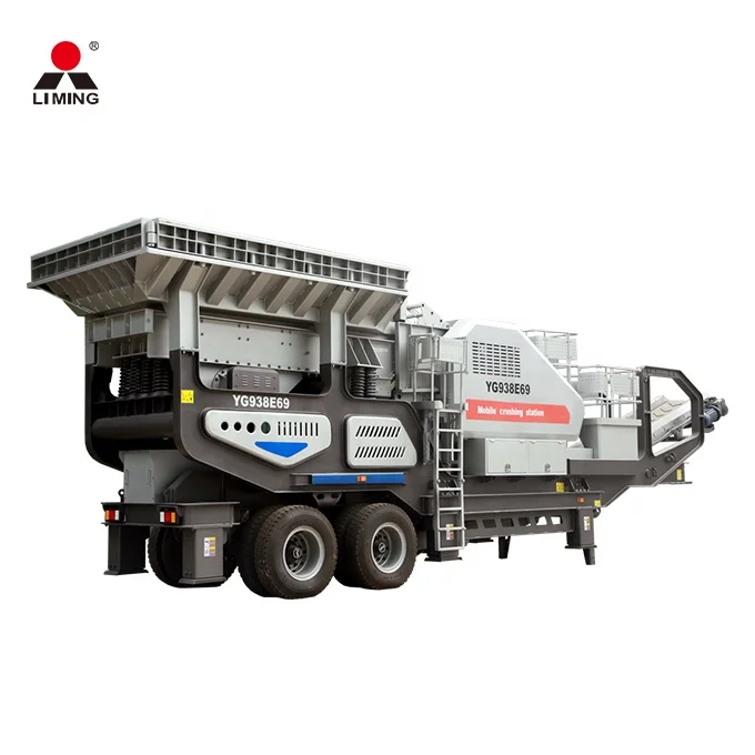 Wheel Mobile Jaw Crusher Station Heavy Duty Gold Mining Crushing Screening Plant